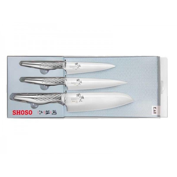 SET 3 COUTEAUX KAI SHOSO AB.5161 + AB.5163 + AB.5156