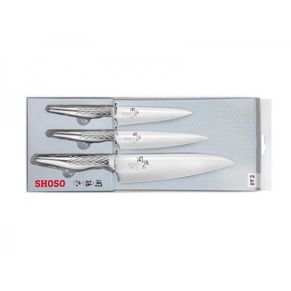 SET 3 COUTEAUX KAI SHOSO AB.5161 + AB.5163 + AB.5158