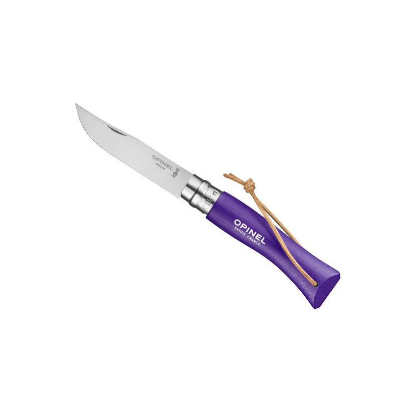 OPINEL 7 VRI VIOLET + LIEN BAROUDEUR