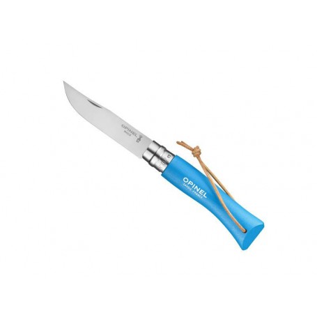 OPINEL 7 VRI CYAN + LIEN BAROUDEUR