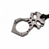 POING AMERICAIN SKULL ACIER CHROME