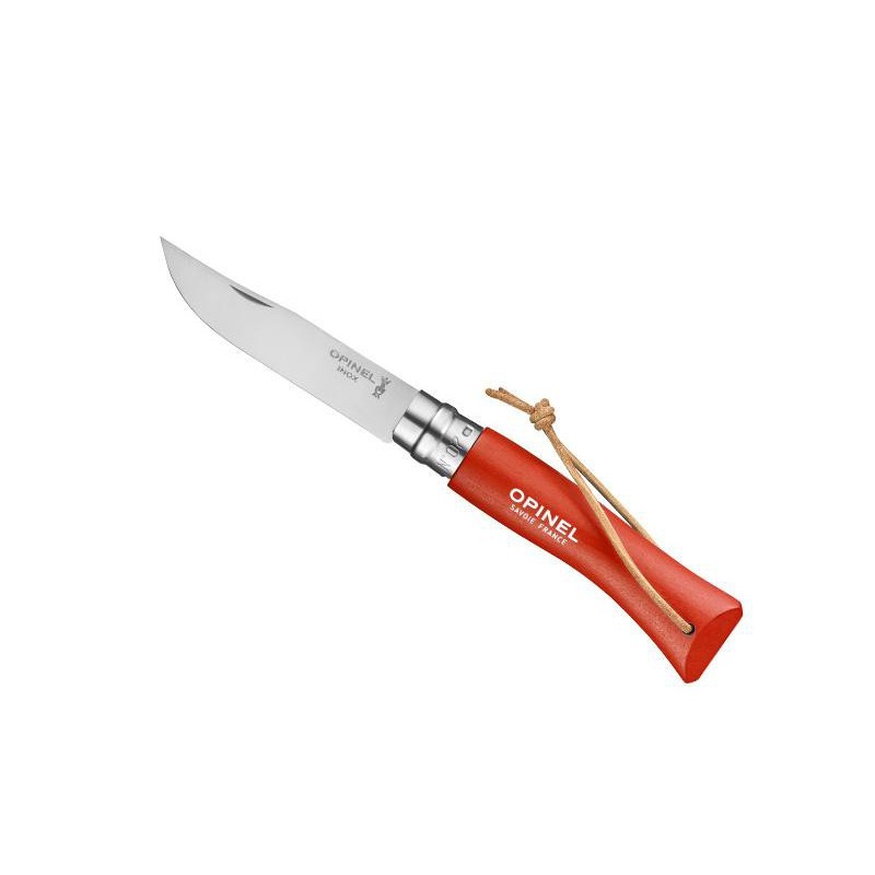 OPINEL 7 VRI ORANGE + LIEN BAROUDEUR