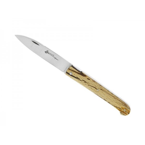 COUTEAU SAUVETERRE PLEIN MANCHE HETRE 11CM INOX