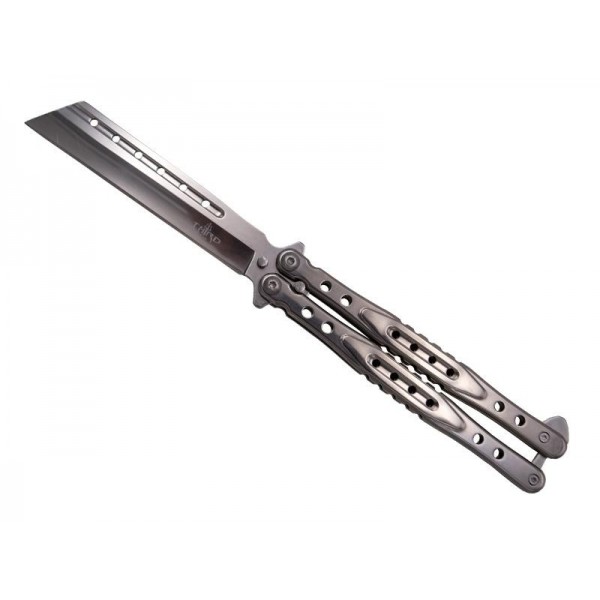 COUTEAU PAPILLON THIRD 12CM TOUT INOX CHROME