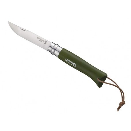 OPINEL 8 VRI KAKI + LIEN BAROUDEUR