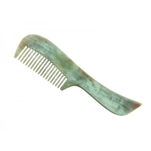 PEIGNE MOUSTACHE AVEC MANCHE 10CM CORNE