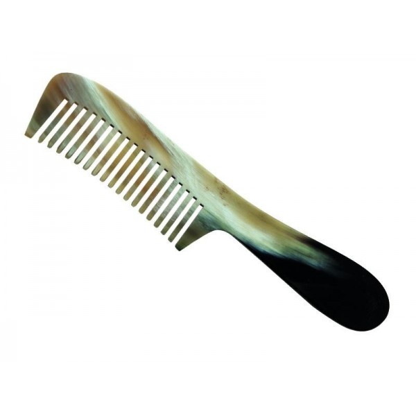 PEIGNE RATEAU AVEC MANCHE 19CM CORNE