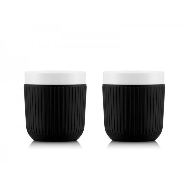 SET 2 MUGS BODUM DOURO NOIR 20 CL