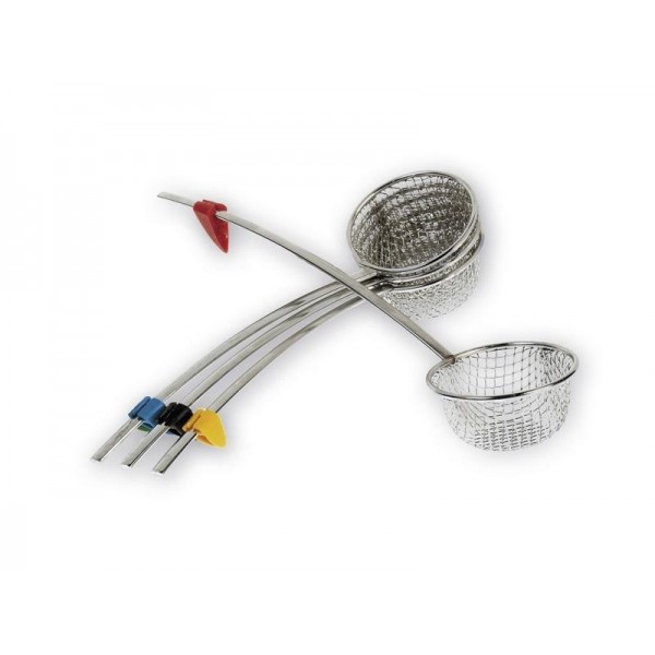 LOT 4 LOUCHES A FONDUE INOX
