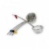 LOT 4 LOUCHES A FONDUE INOX