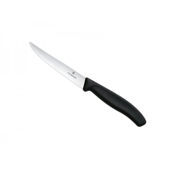 BOITE 6 COUTEAUX STEAK VICTORINOX SWISSCLASSIC 11CM NOIR
