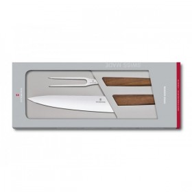 COFFRET DECOUPER VICTORINOX 2P SWISS MODERN NOYER