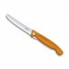 COUTEAU OFFICE PLIANT VICTORINOX SWISSCLASSIC 11CM ORANGE A DENTS