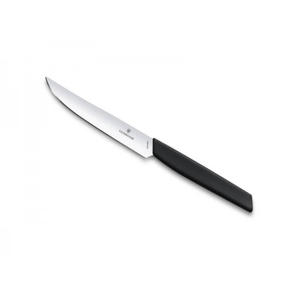 COUTEAU STEAK VICTORINOX SWISS MODERN 12CM NOIR LISSE