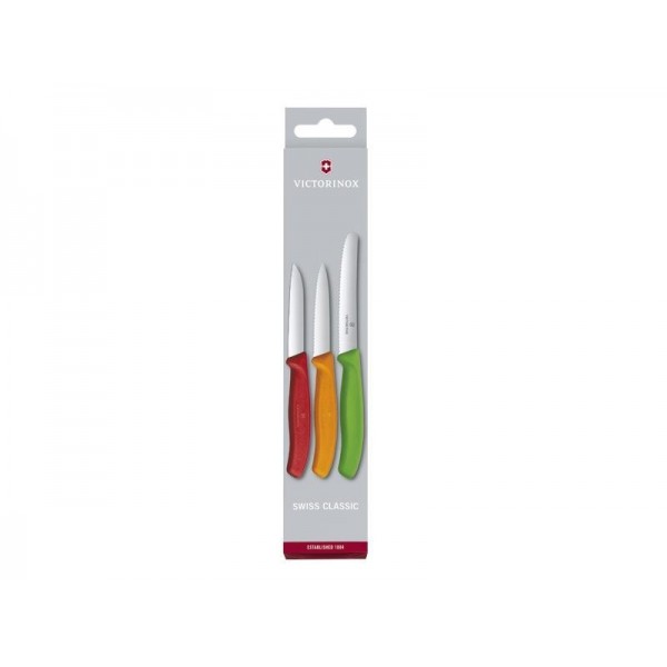 SET 3 COUTEAUX OFFICE VICTORINOX SWISSCLASSIC ASSORTIS