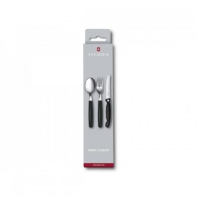 SET 3 COUVERTS VICTORINOX SWISSCLASSIC NOIR PLIANT