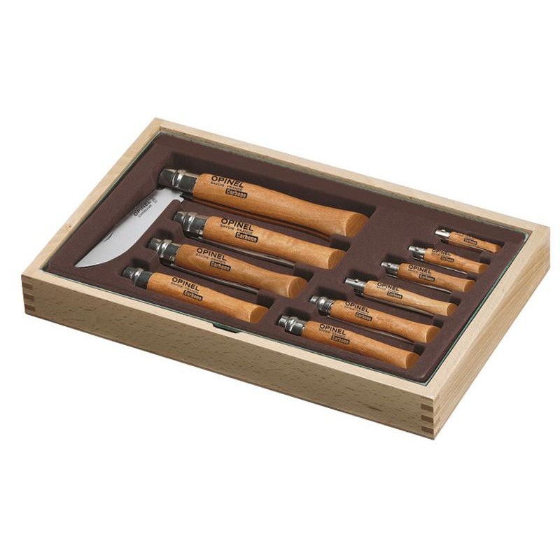 RAMASSE-MONNAIE BOIS 10 OPINEL CARBONE
