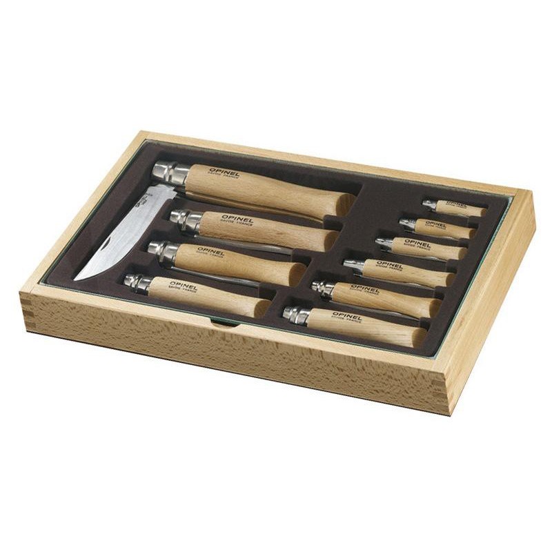 RAMASSE-MONNAIE BOIS 10 OPINEL INOX