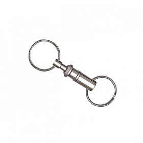 ATTACHE RAPIDE PORTE-CLES CHROMEE