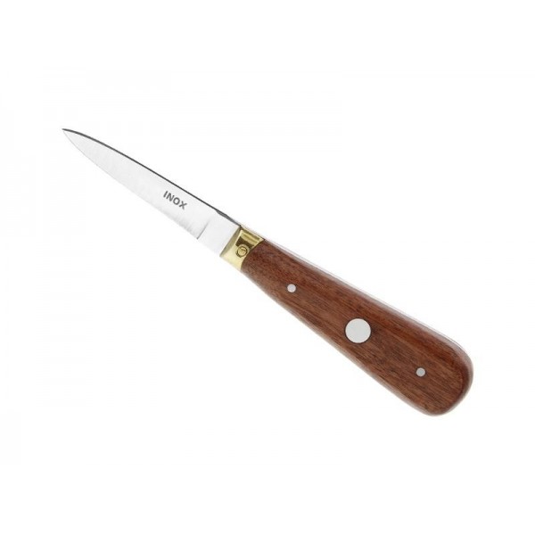 COUTEAU A HUITRES LANCETTE FORT PALISSANDRE INOX